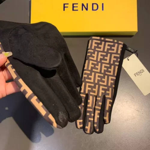 Replica Fendi Gloves #1366445 $32.00 USD for Wholesale