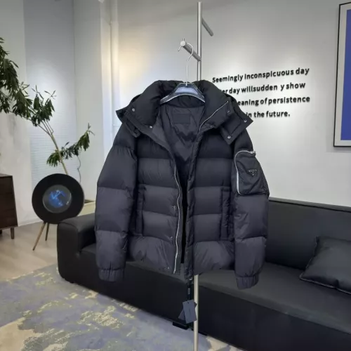 Replica Prada Down Feather Coat Long Sleeved For Unisex #1366582 $225.00 USD for Wholesale