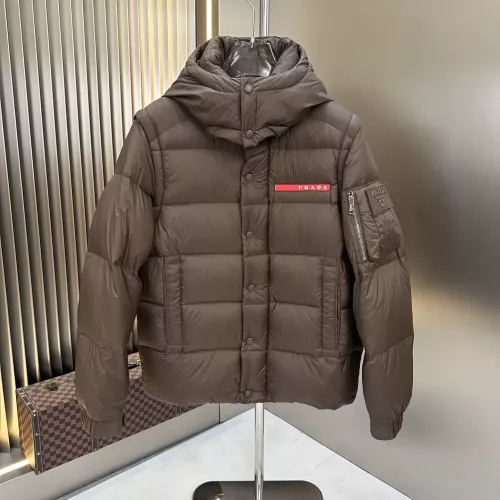 Cheap Prada Down Feather Coat Long Sleeved For Men #1366648, $$225.00 USD On Prada Down Feather Coat