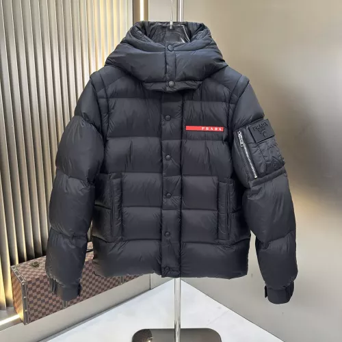 Cheap Prada Down Feather Coat Long Sleeved For Men #1366649, $$225.00 USD On Prada Down Feather Coat