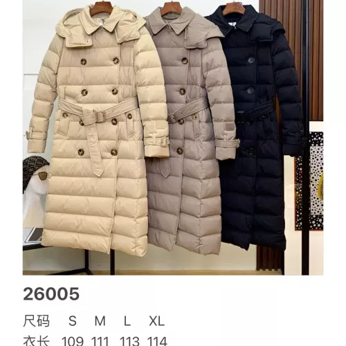 Replica Burberry Down Feather Coat Long Sleeved For Women #1366699 $257.85 USD for Wholesale