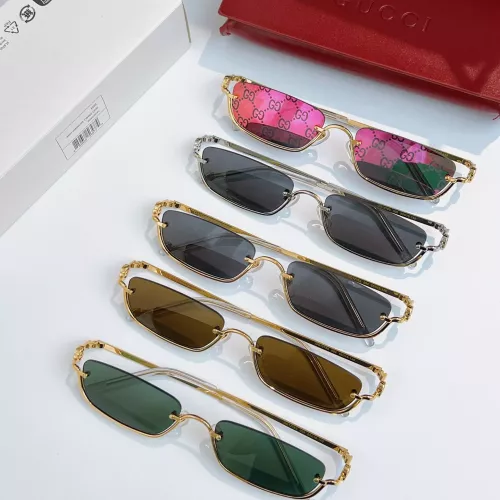 Replica Gucci AAA Quality Sunglasses #1366853 $48.00 USD for Wholesale