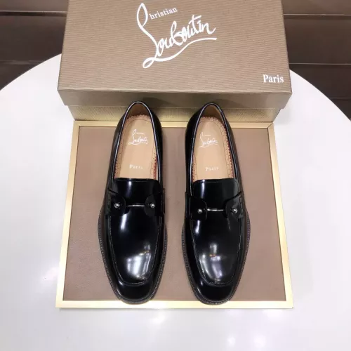 Replica Christian Louboutin Leather Shoes For Men #1367036 $112.00 USD for Wholesale