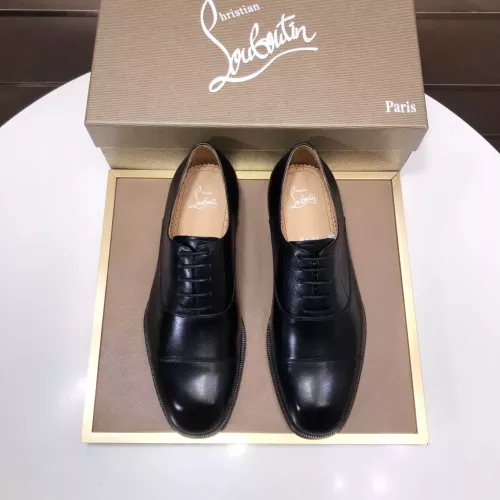 Replica Christian Louboutin Leather Shoes For Men #1367037 $112.00 USD for Wholesale