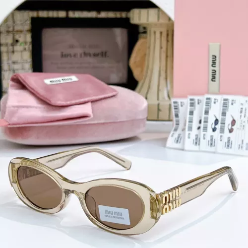 Cheap MIU MIU AAA Quality Sunglasses #1367095, $$64.00 USD On MIU MIU AAA Sunglasses