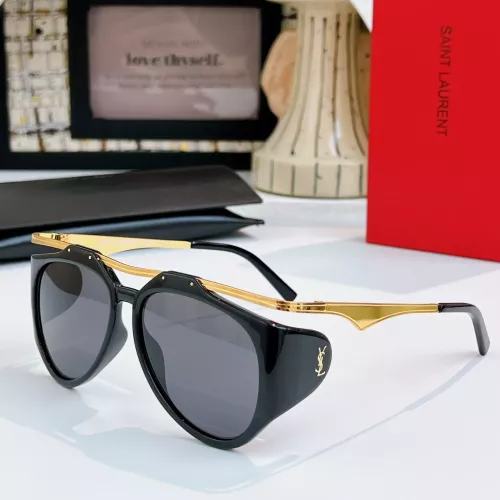 Cheap Yves Saint Laurent YSL AAA Quality Sunglasses #1367120, $$64.00 USD On Yves Saint Laurent YSL AAA Quality Sunglasses