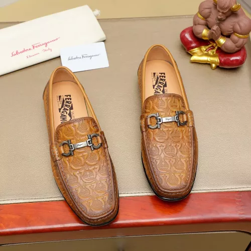 Cheap Salvatore Ferragamo Leather Shoes For Men #1367297, $$72.00 USD On Salvatore Ferragamo Leather Shoes