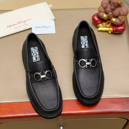Cheap Salvatore Ferragamo Leather Shoes For Men #1367301, $$96.00 USD On Salvatore Ferragamo Leather Shoes