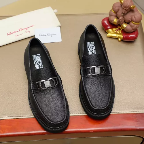 Cheap Salvatore Ferragamo Leather Shoes For Men #1367303, $$96.00 USD On Salvatore Ferragamo Leather Shoes