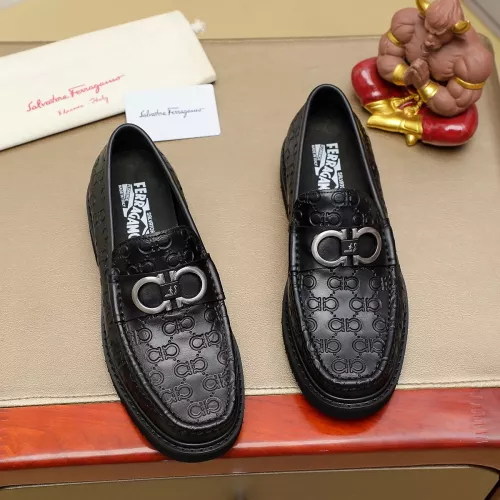Cheap Salvatore Ferragamo Leather Shoes For Men #1367305, $$96.00 USD On Salvatore Ferragamo Leather Shoes