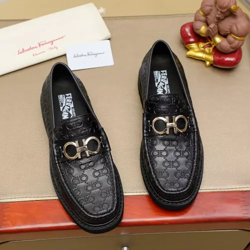 Cheap Salvatore Ferragamo Leather Shoes For Men #1367306, $$96.00 USD On Salvatore Ferragamo Leather Shoes