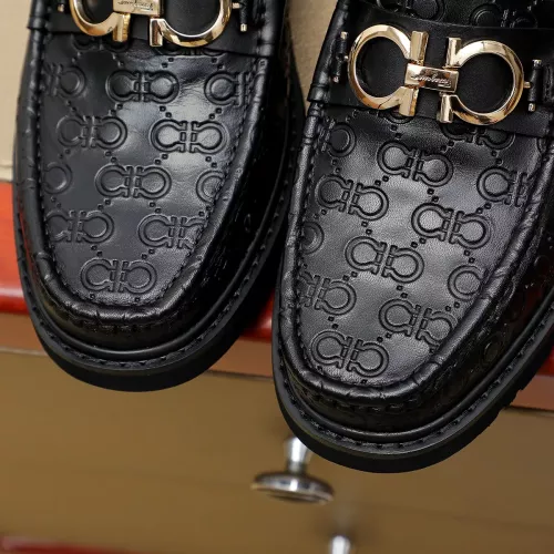 Replica Salvatore Ferragamo Leather Shoes For Men #1367306 $96.00 USD for Wholesale