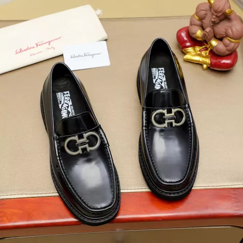 Cheap Salvatore Ferragamo Leather Shoes For Men #1367308, $$96.00 USD On Salvatore Ferragamo Leather Shoes