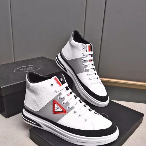 Replica Prada High Top Shoes For Men #1367626 $82.00 USD for Wholesale