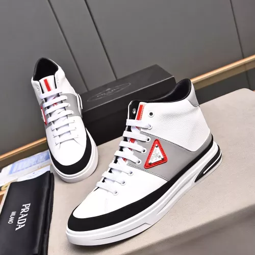 Replica Prada High Top Shoes For Men #1367626 $82.00 USD for Wholesale