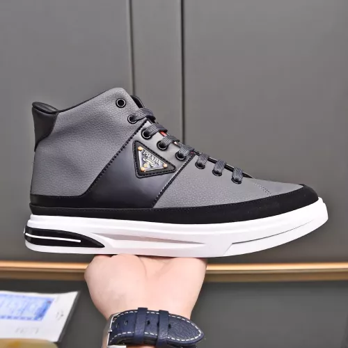 Replica Prada High Top Shoes For Men #1367629 $82.00 USD for Wholesale