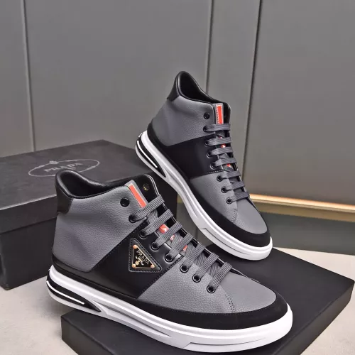 Replica Prada High Top Shoes For Men #1367629 $82.00 USD for Wholesale