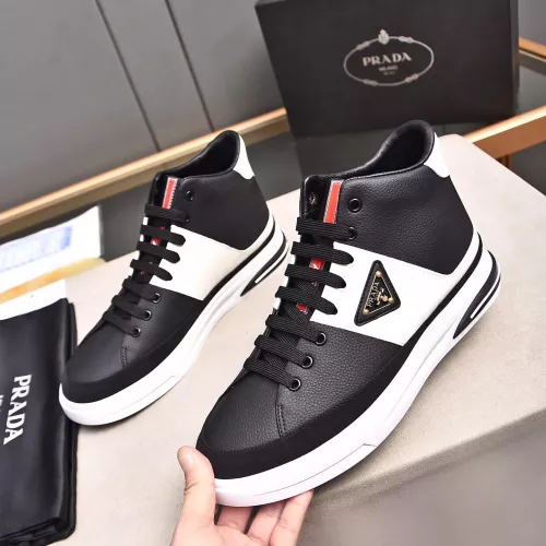 Cheap Prada High Top Shoes For Men #1367632, $$82.00 USD On Prada High Top Shoes