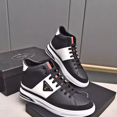 Replica Prada High Top Shoes For Men #1367632 $82.00 USD for Wholesale