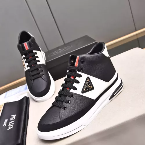 Replica Prada High Top Shoes For Men #1367632 $82.00 USD for Wholesale