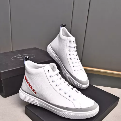 Replica Prada High Top Shoes For Men #1367634 $82.00 USD for Wholesale