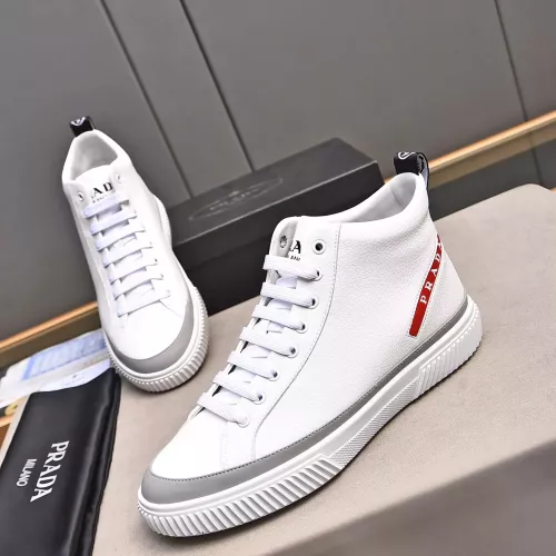 Replica Prada High Top Shoes For Men #1367634 $82.00 USD for Wholesale