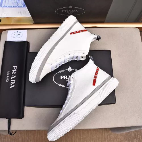 Replica Prada High Top Shoes For Men #1367634 $82.00 USD for Wholesale