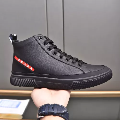 Replica Prada High Top Shoes For Men #1367636 $82.00 USD for Wholesale