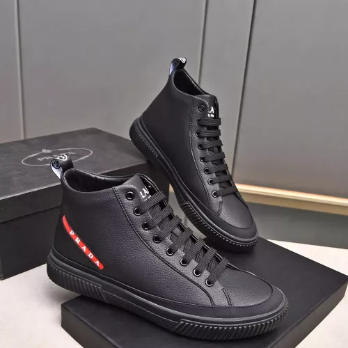 Replica Prada High Top Shoes For Men #1367636 $82.00 USD for Wholesale
