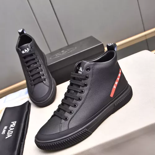 Replica Prada High Top Shoes For Men #1367636 $82.00 USD for Wholesale