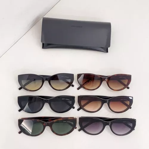Replica Yves Saint Laurent YSL AAA Quality Sunglasses #1368258 $60.00 USD for Wholesale
