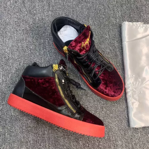 Replica Giuseppe Zanotti High Tops Shoes For Women #1368339 $98.00 USD for Wholesale
