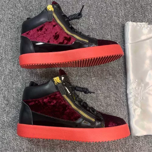 Replica Giuseppe Zanotti High Tops Shoes For Women #1368339 $98.00 USD for Wholesale
