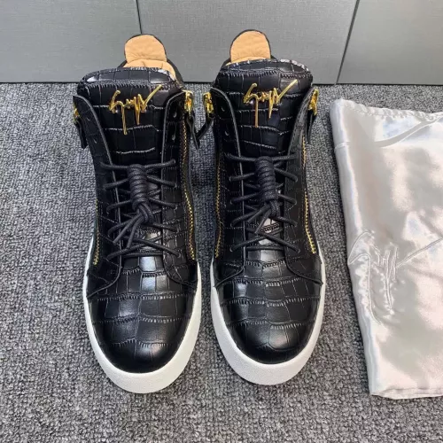Replica Giuseppe Zanotti High Tops Shoes For Men #1368342 $102.00 USD for Wholesale