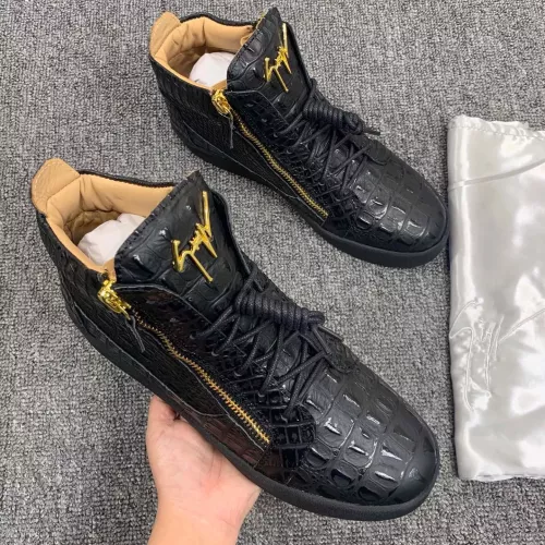 Replica Giuseppe Zanotti High Tops Shoes For Men #1368344 $102.00 USD for Wholesale
