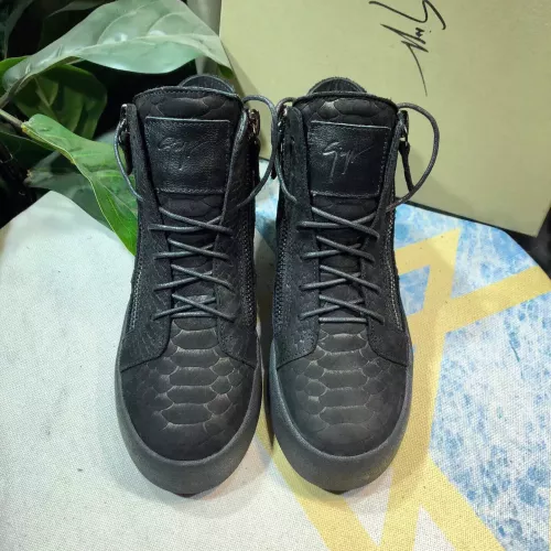 Replica Giuseppe Zanotti High Tops Shoes For Women #1368347 $102.00 USD for Wholesale