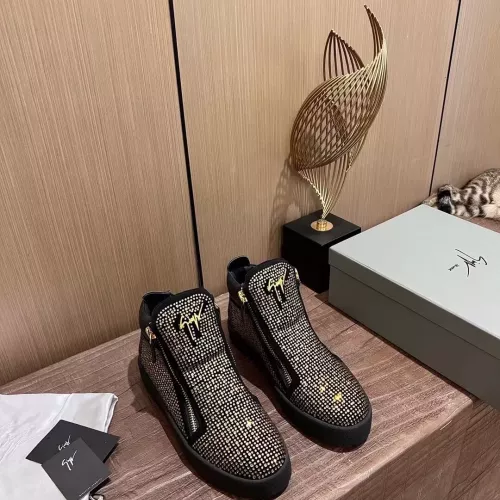 Replica Giuseppe Zanotti High Tops Shoes For Men #1368348 $105.00 USD for Wholesale