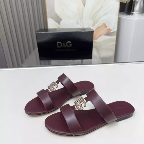 Cheap Dolce &amp; Gabbana D&amp;G Slippers For Women #1368527, $$85.00 USD On Dolce &amp; Gabbana D&amp;G Slippers