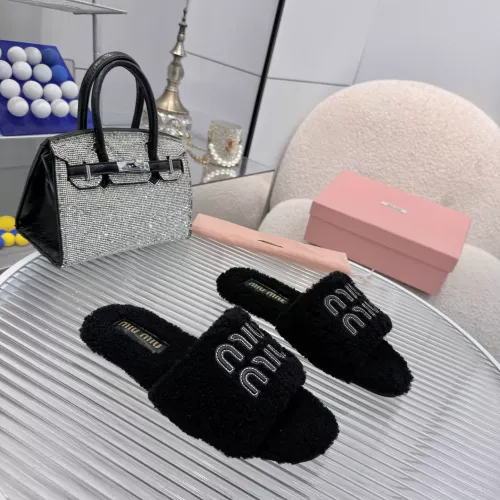 Replica MIU MIU Slippers For Women #1368697 $88.00 USD for Wholesale
