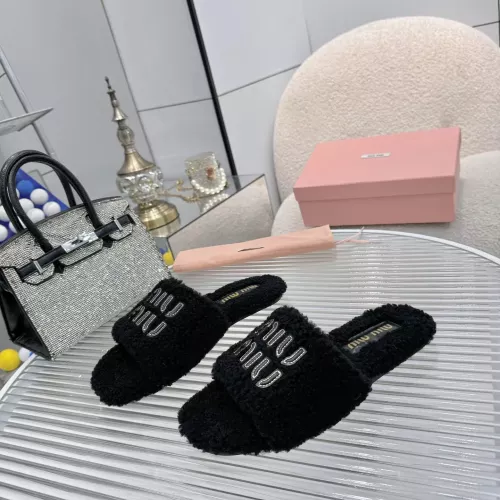 Replica MIU MIU Slippers For Women #1368697 $88.00 USD for Wholesale