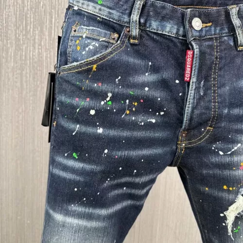Replica Dsquared Jeans For Men #1368947 $64.00 USD for Wholesale