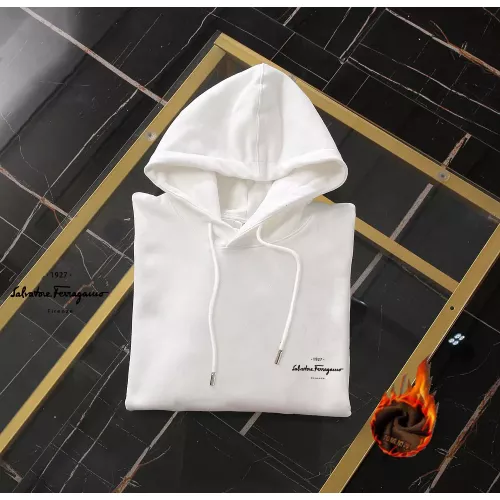 Replica Salvatore Ferragamo Hoodies Long Sleeved For Men #1369440 $45.00 USD for Wholesale