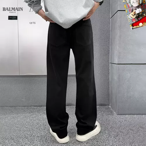 Replica Balmain Jeans For Men #1369622 $48.00 USD for Wholesale