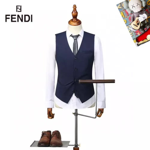 Replica Fendi Tracksuits Long Sleeved For Men #1369705 $92.00 USD for Wholesale