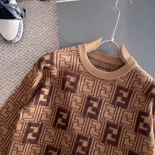 Replica Fendi Sweaters Long Sleeved For Men #1369757 $56.00 USD for Wholesale