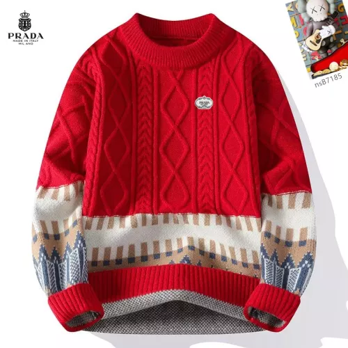 Cheap Prada Sweaters Long Sleeved For Men #1370440, $$48.00 USD On Prada Sweaters