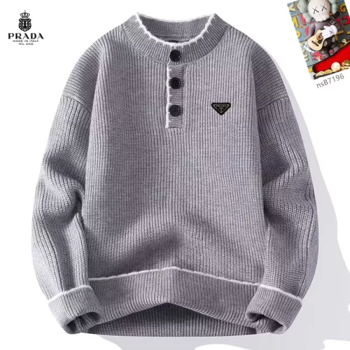 Cheap Prada Sweaters Long Sleeved For Men #1370461, $$48.00 USD On Prada Sweaters