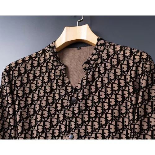 Replica Christian Dior Shirts Long Sleeved For Men #1370587 $52.00 USD for Wholesale
