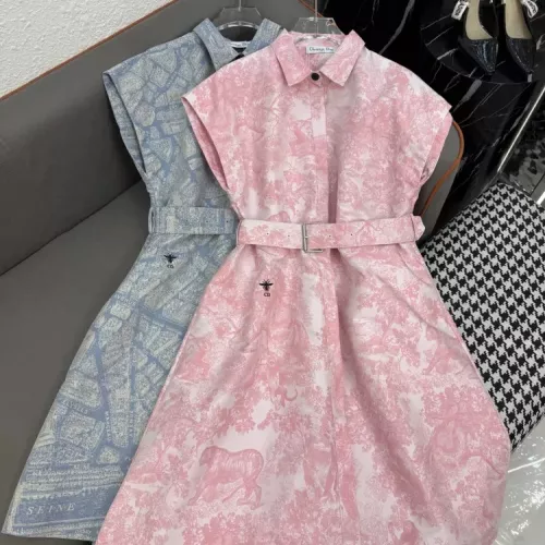 Cheap Christian Dior Dresses Short Sleeved For Women #1370630, $$82.00 USD On Christian Dior Dresses