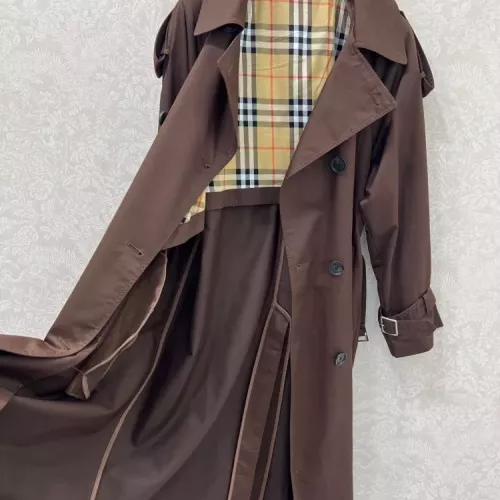 Replica Burberry Trench Coat Long Sleeved For Women #1370673 $160.00 USD for Wholesale